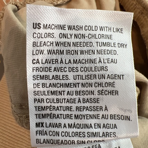 Style & Co. Mid Rise Pull On Ankle Straight Pants Size Small Khaki NWT - Picture 10 of 10